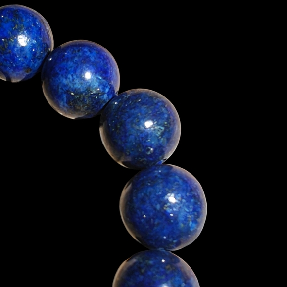 LAPIS Lazuli Bracelet - Authentic Stones - 10mm - Unisex Healing Bracelet - Picture 5 of 5